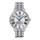 Tissot T Classic Carson Premium Powermatic 80 Silver Dial Silver Steel Strap Watch For Men - T122.407.11.033.00 Authentic Buy Shop Now