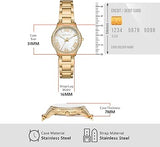 Michael Kors Sage Analog White Dial Gold Steel Strap Watch for Women - MK4822 Authentic Buy Shop Now
