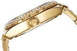 Guess Viva Diamonds Gold Dial Gold Steel Strap Watch for Women - W0111L2 Authentic Buy Shop Now