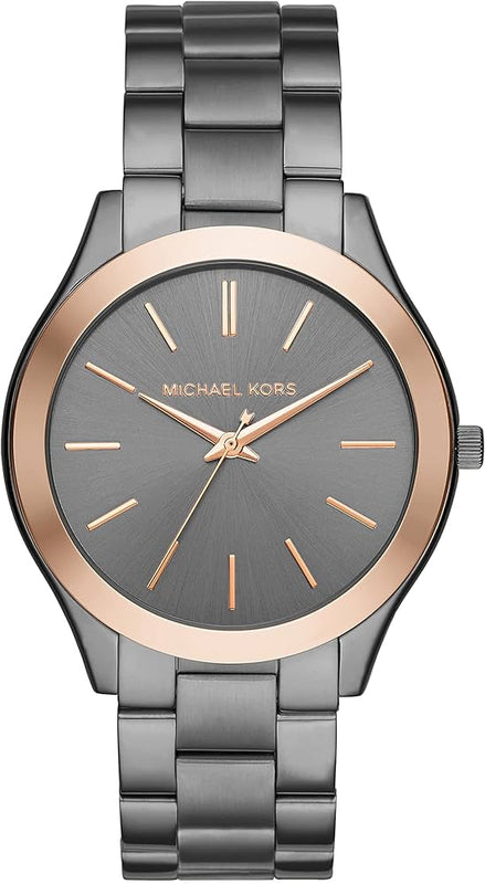 Michael Kors Runway Quartz Grey Dial Grey Steel Strap Watch For Women - MK8576 Authentic Buy Shop Now