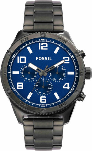Fossil Brox Multifunction Blue Dial Grey Steel Strap Watch for Men - BQ2798 Authentic Buy Shop Now