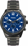 Fossil Brox Multifunction Blue Dial Grey Steel Strap Watch for Men - BQ2798 Authentic Buy Shop Now