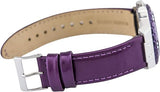 Guess Limelight Quartz Silver Dial Purple Leather Strap Watch For Women - W0775L6 Authentic Buy Shop Now
