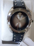Versace Shadov Quartz Silver Dial Black Snake Leather Strap Watch for Women - VEBM00118 Authentic Buy Shop Now