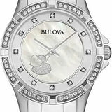 Bulova Crystal Silver Dial Silver Steel Strap Watch for Women - 96L226 Authentic Buy Shop Now