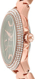 Michael Kors Camille Chronograph Grey Dial Rose Gold Steel Strap Watch For Women - MK6983 Authentic Buy Shop Now