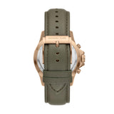 Michael Kors Everest Analog Black Dial Green Leather Strap Watch For Men - MK9090 Authentic Buy Shop Now