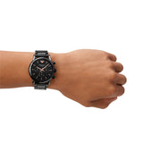 Emporio Armani Luigi Ceramic Chronograph Black Dial Black Strap Watch For Men - AR1509 Authentic Buy Shop Now