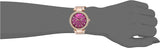 Michael Kors Mini Parker Multi-Function Plum Mother of Pearl Dial Rose Gold Steel Strap Watch For Women - MK6403 Authentic Buy Shop Now