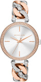 Michael Kors Catelyn Quartz Silver Dial Two Tone Steel Strap Watch For Women - MK4634 Authentic Buy Shop Now