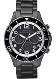 Marc Jacobs Rock Chronograph Limited Edition Gray Dial Gray Steel Strap Watch for Women - MBM5025 Authentic Buy Shop Now