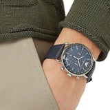 Emporio Armani Aviator Blue Dial Blue Leather Strap Watch For Men - AR11105 Authentic Buy Shop Now
