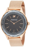 Swarovski Octea Nova Black Dial Rose Gold Mesh Bracelet Watch for Women - 5430424 Authentic Buy Shop Now