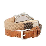 Burberry Utilitarian White Dial Multicolor Leather Strap Watch for Women - BU7849 Authentic Buy Shop Now