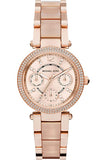 Michael Kors Parker Pink Dial Two Tone Steel Strap Watch for Women - MK5896 Authentic Buy Shop Now