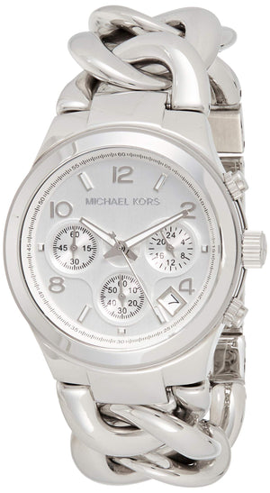 Michael Kors Runway Twist Silver Dial Silver Stainless Steel Strap Watch for Women - MK3149 Authentic Buy Shop Now