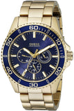 Guess Chaser Multifunction Blue Dial Gold Steel Strap Watch for Men - W0172G5 Authentic Buy Shop Now