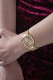 Guess Tapestry Diamonds Gold Dial Gold Mesh Bracelet Watch for Women - GW0354L2 Authentic Buy Shop Now