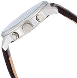 Guess Horizon Chronograph Analog Blue Dial Brown Leather Strap Watch For Men - W0380G6 Authentic Buy Shop Now