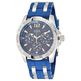 Guess Oasis Multifunction Blue Dial Two Tone Steel Strap Watch for Men- W0366G2 Authentic Buy Shop Now