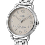 Coach Delancey Classic White Dial Silver Steel Strap Watch for Women - 14502260 Authentic Buy Shop Now