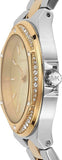Michael Kors Lennox Three-Hand Gold Dial Two Tone Steel Strap Watch For Women - MK6988 Authentic Buy Shop Now