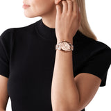 Michael Kors Bradshaw Chronograph Rose Gold Dial Rose Gold Steel Strap Watch for Women - MK5799 Authentic Buy Shop Now