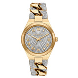 Michael Kors Lennox Pavé Crystals Silver Dial Two Tone Steel Strap Watch for Women - MK7487 Authentic Buy Shop Now