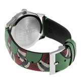 Gucci G Timeless Le Marche Des Merveilles Green Dial Green Leather Strap Watch for Women - YA1264081 Authentic Buy Shop Now