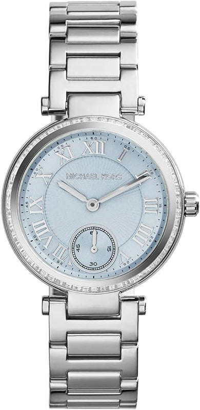 Michael Kors Skylar Quartz Blue Dial Silver Steel Strap Watch For Women - MK5988 Authentic Buy Shop Now