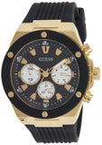Guess Poseidon Chronograph Black Dial Black Rubber Strap Watch for Men - GW0057G1 Authentic Buy Shop Now