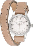 Burberry Utilitarian White Dial Pink Leather Strap Watch for Women - BU7847 Authentic Buy Shop Now