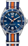 Tag Heuer Formula 1 Quartz Blue Dial Two Tone NATO Strap Watch for Men - WAZ1010.FC8196 Authentic Buy Shop Now