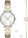 Michael Kors Pyper Quartz Silver Dial Two Tone Steel Strap Watch For Women - MK1041 Authentic Buy Shop Now