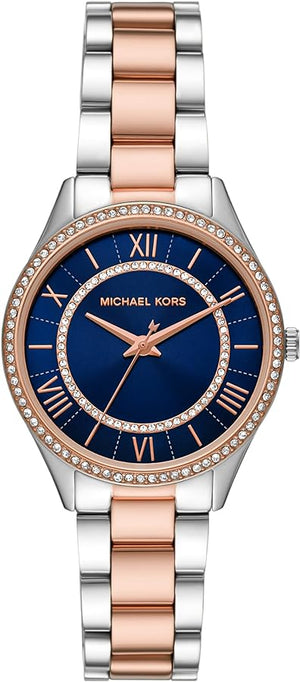 Michael Kors Lauryn Quartz Blue Dial Two Tone Steel Strap Watch For Women - MK3929 Authentic Buy Shop Now