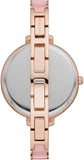 Michael Kors Jaryn Analog Rose Gold Dial Pink Steel Strap Watch For Women - MK4545 Authentic Buy Shop Now