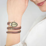 Just Cavalli Glam Snake Gold Dial Multicolor Steel Strap Watch for Women - JC1L163M0245 Authentic Buy Shop Now