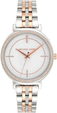 Michael Kors Cinthia Mother of Pearl Dial Two Tone Steel Strap Watch For Women - MK3831 Authentic Buy Shop Now