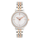 Michael Kors Cinthia Mother of Pearl Dial Two Tone Steel Strap Watch For Women - MK3831 Authentic Buy Shop Now
