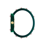 Gucci Vintage Web Pink Mother of Pearl Dial Two Tone Plastic Strap Watch For Women - YA143525 Authentic Buy Shop Now