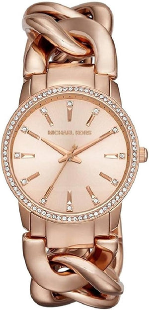 Michael Kors Nini Quartz Crystals Rose Gold Dial Rose Go Watch For Women - MK3236 Authentic Buy Shop Now