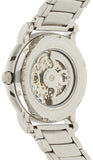 Emporio Armani Meccanico Skeleton Silver Dial Silver Steel Strap Watch For Men - AR1980 Authentic Buy Shop Now