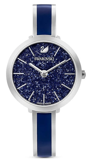 Swarovski Crystalline Delight Analog Blue Dial Two Tone Steel Strap Watch for Women - 5580533 Authentic Buy Shop Now