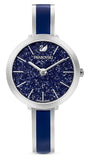 Swarovski Crystalline Delight Analog Blue Dial Two Tone Steel Strap Watch for Women - 5580533 Authentic Buy Shop Now