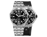 Maurice Lacroix Aikon Venturer Black Dial Silver Steel Strap Watch for Men - AI6058-SS002-330-1 Authentic Buy Shop Now