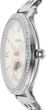 Fossil Jacqueline Multifunction Moonphase White Dial Silver Steel Strap Watch for Women - ES5164 Authentic Buy Shop Now