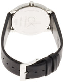 Calvin Klein Minimalist White Dial Black Leather Strap Watch for Men - K3M211C6 Authentic Buy Shop Now