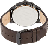 Tommy Hilfiger Chase Quartz Black Dial Brown Leather Strap Watch for Men - 1791577 Authentic Buy Shop Now