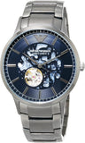 Emporio Armani Renato Automatic Blue Dial Grey Steel Strap Watch For Men - AR60056 Authentic Buy Shop Now