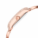Michael Kors Emery Three-Hand Crystals Silver Dial Rose Gold Steel Strap Watch for Women - MK4641 Authentic Buy Shop Now